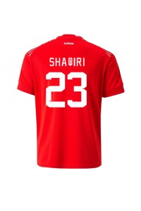 Zwitserland Xherdan Shaqiri #23 Voetbaltruitje Thuis tenue WK 2022 Korte Mouw